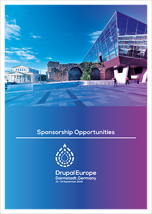 Title page of the sponsorship brochure