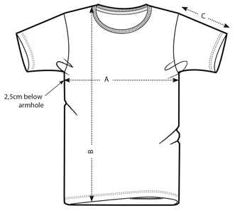 Men's shirt drawing